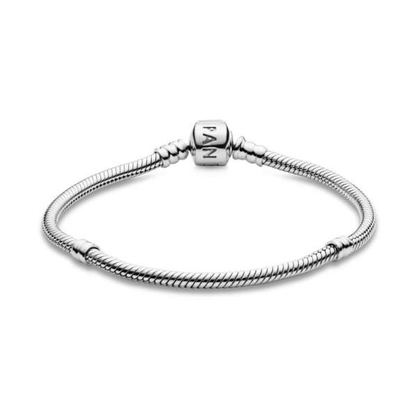 Pandora Moments Barrel Clasp Snake Chain Bracelet 