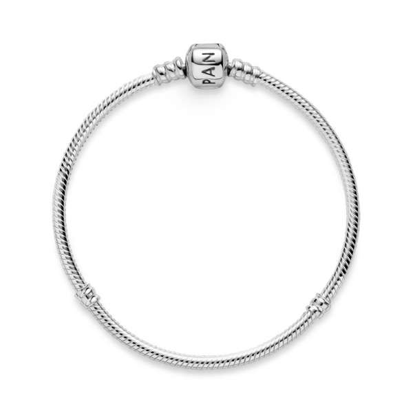 Pandora Moments Barrel Clasp Snake Chain Bracelet 