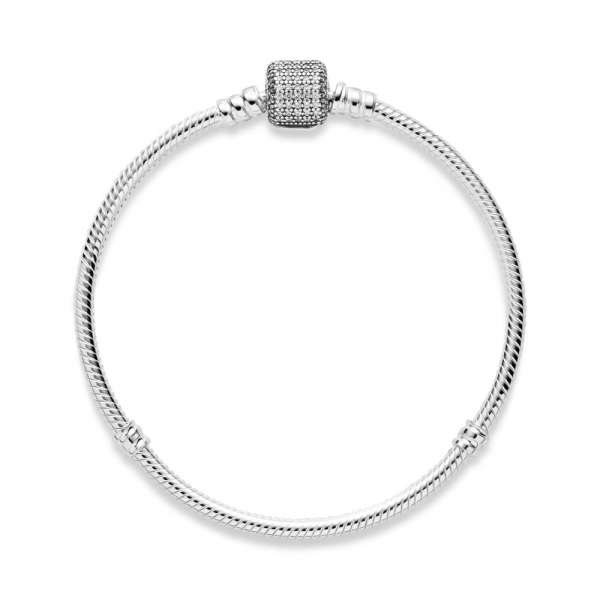 Moments Sparkling Pavé & Snake Chain Bracelet 