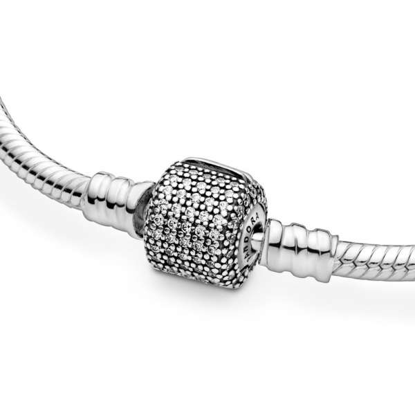 Moments Sparkling Pavé & Snake Chain Bracelet 