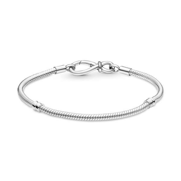 Pandora Moments Infinity Knot Snake Chain Bracelet 