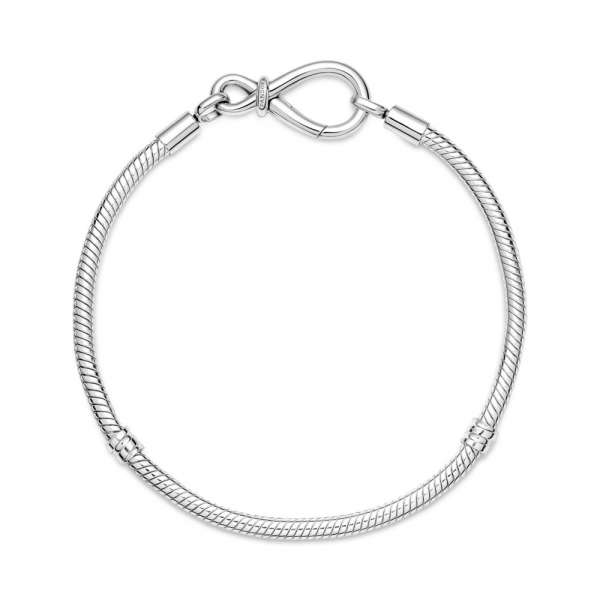 Pandora Moments Infinity Knot Snake Chain Bracelet 