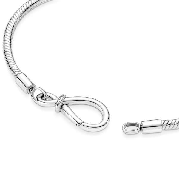 Pandora Moments Infinity Knot Snake Chain Bracelet 