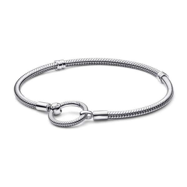 Pandora Moments O Closure Snake Chain Bracelet 