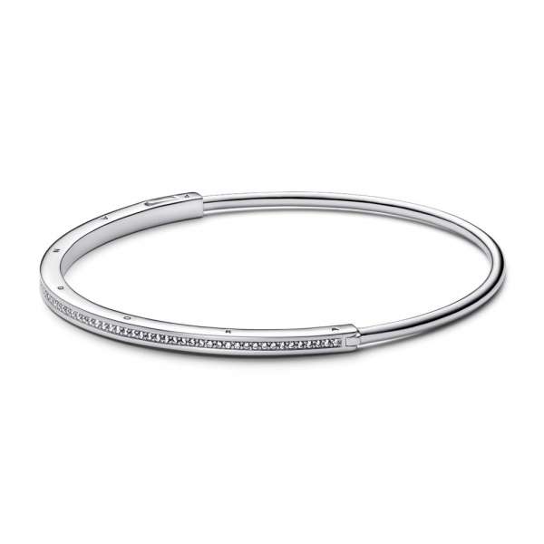 Bangle белегзија Pandora Signature I-D pavé 