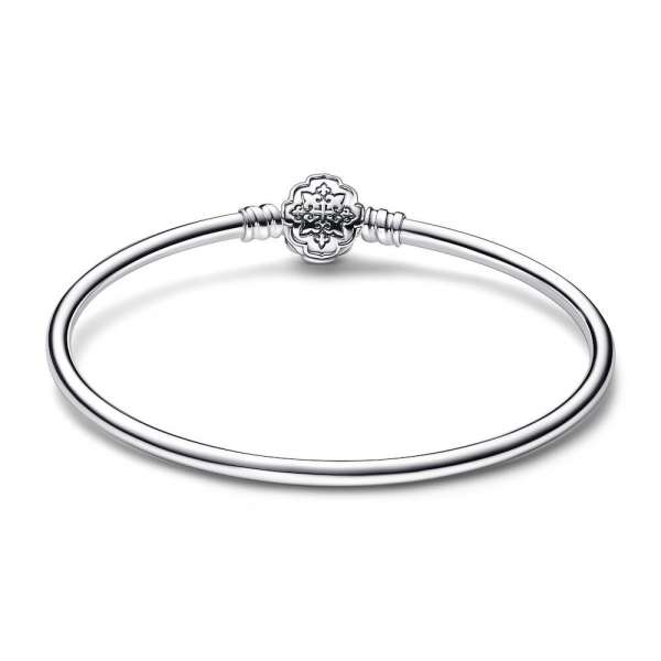 Disney Aladdin Jasmine sterling silver bangle with moonlight blue crystal 