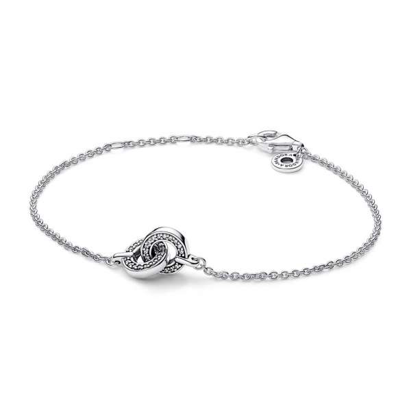 Белегзија Pandora Signature испреплетен Pavé