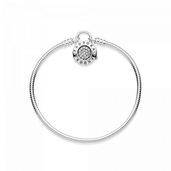 Pandora Moments Белегзија со затворач Pavé Катанец