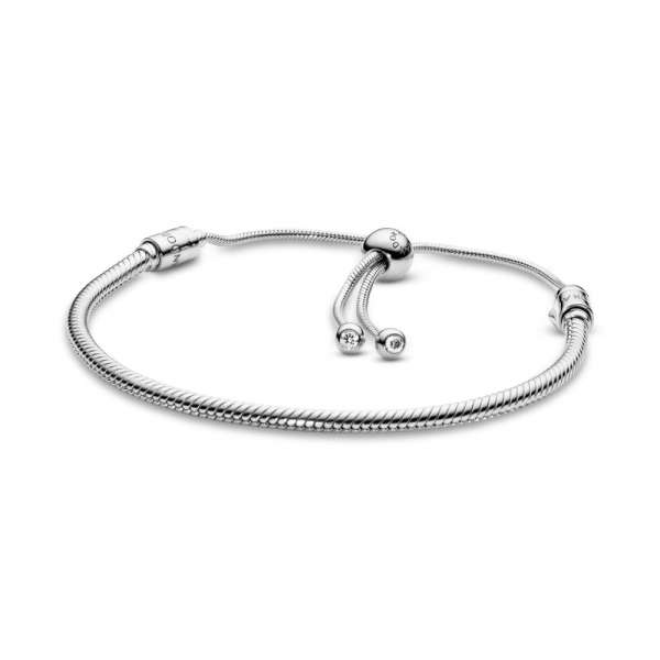 Pandora Moments Snake Chain Slider Bracelet 