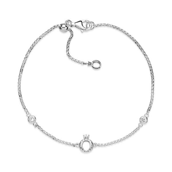 Sparkling Crown O Chain Bracelet 