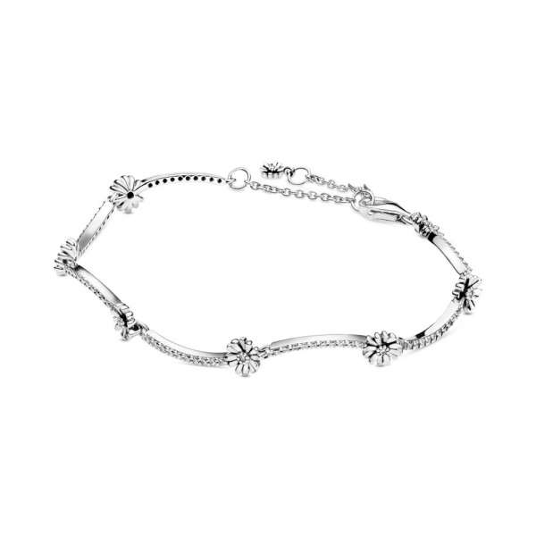 Sparkling Daisy Flower Bracelet 