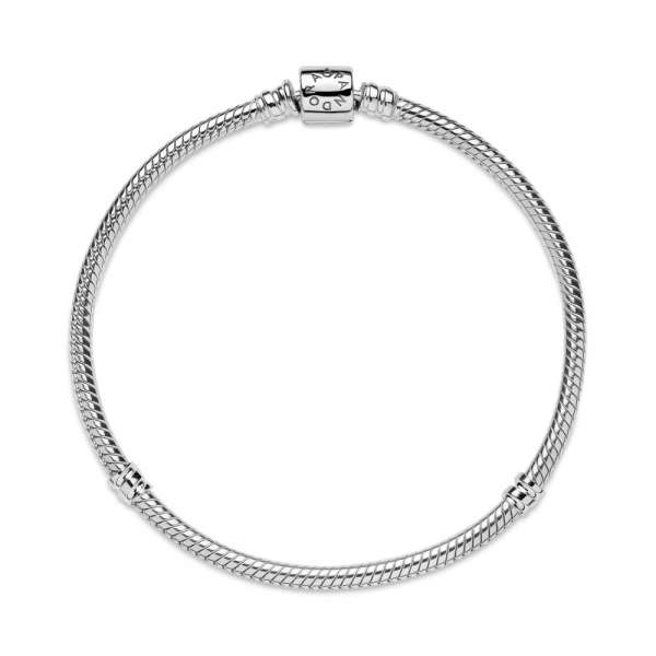 Pandora Moments Barrel Clasp Snake Chain Bracelet 