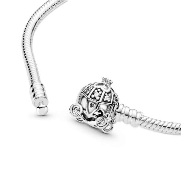 Disney Cinderella Pumpkin Coach Clasp Pandora Moments Bracelet 