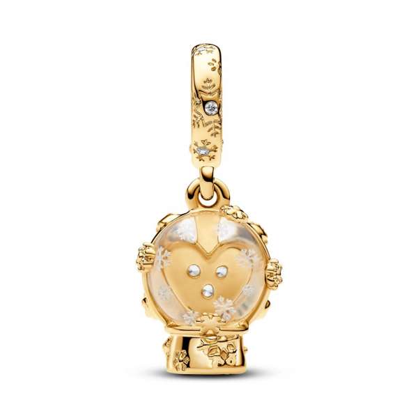 Heart Snowflake Snow Globe Dangle Charm PANDORA