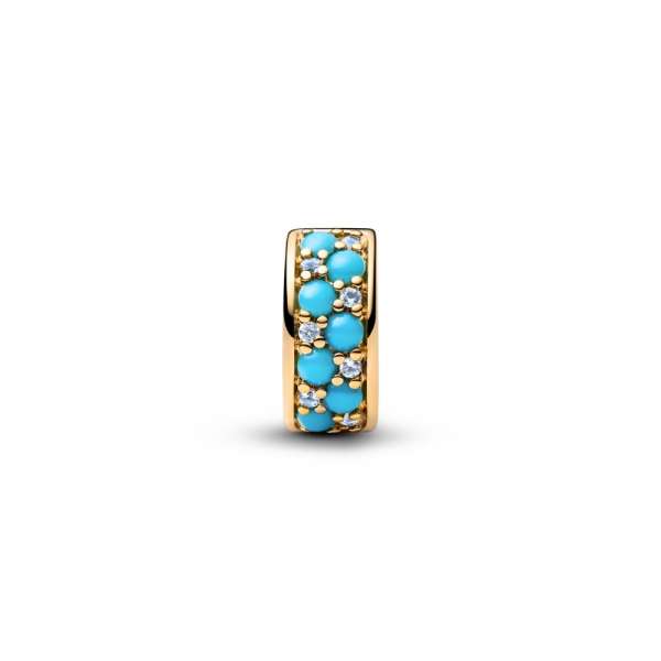 Aqua Blue Clip Charm