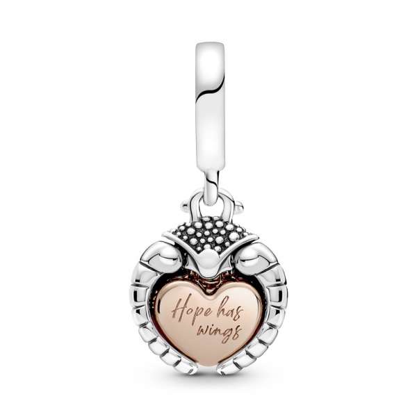 Pandora Club 2022 Ladybird & Heart Dangle Charm 