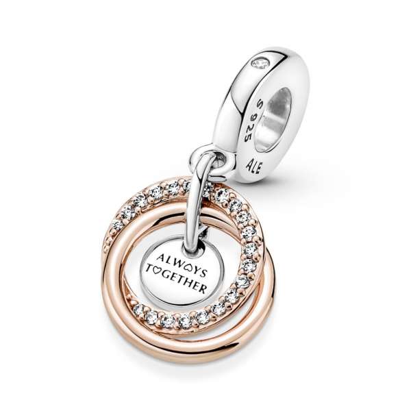 Family Always Encircled Dangle Charm 