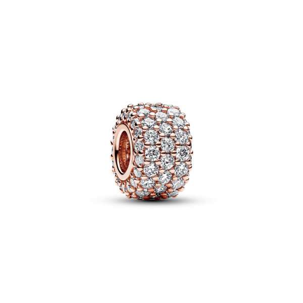 Sparkling Pavé Triple-row Charm 