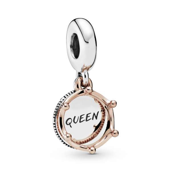 Queen & Regal Crown Dangle Charm 