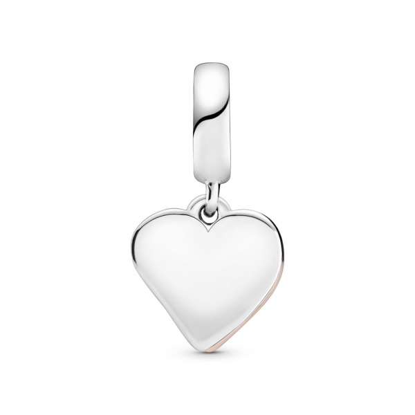 Sparkling Freehand Heart Dangle Charm 