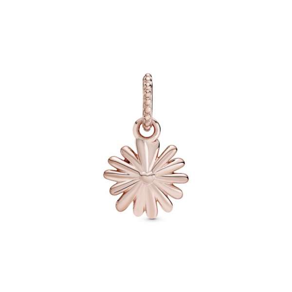 Pink Daisy Flower Dangle Charm 