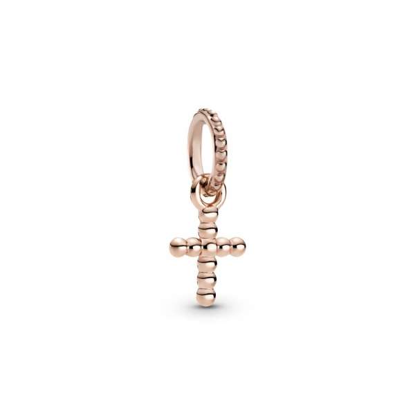Beaded Cross Dangle Charm 