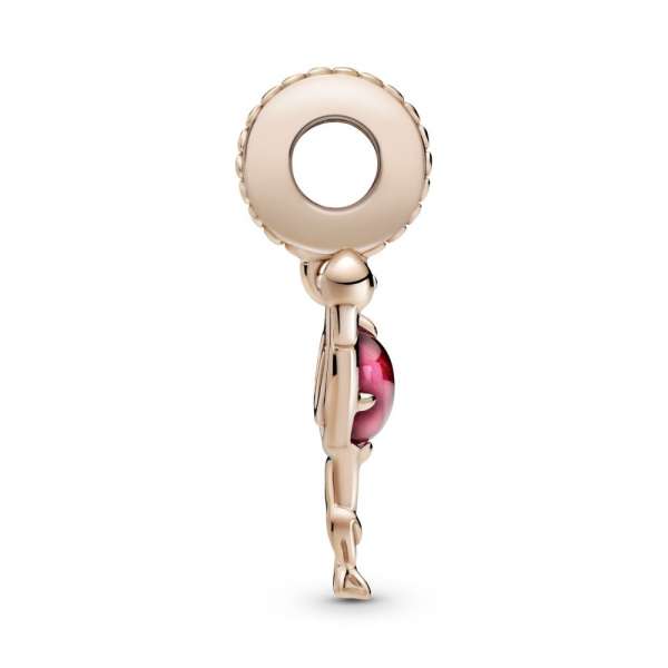 Pink Murano Glass Flamingo Dangle Charm 