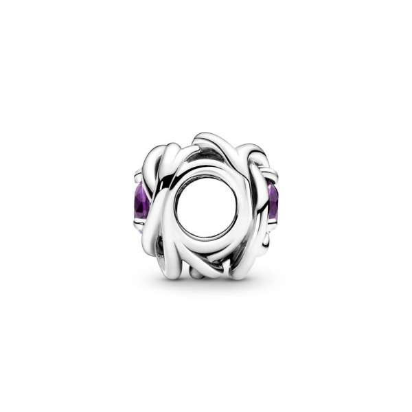 Purple Eternity Circle Charm 