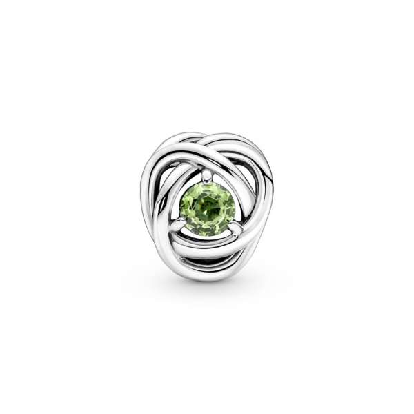 Spring Green Eternity Circle Charm 