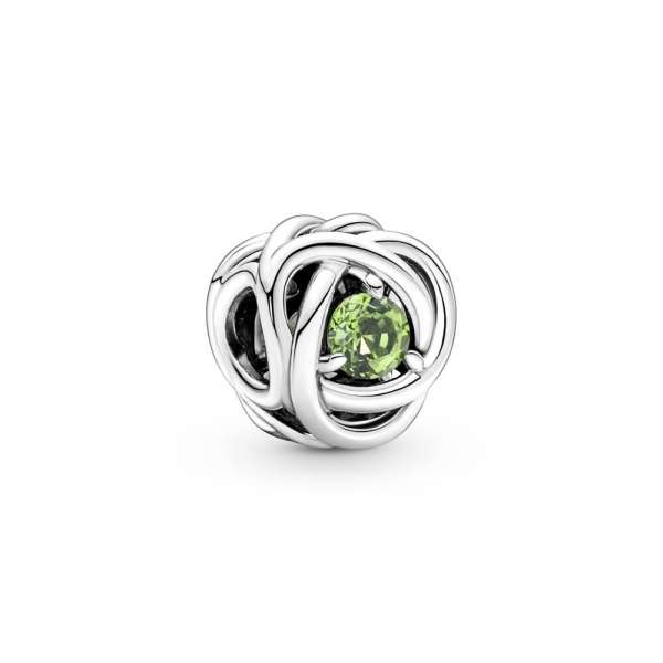 Spring Green Eternity Circle Charm 