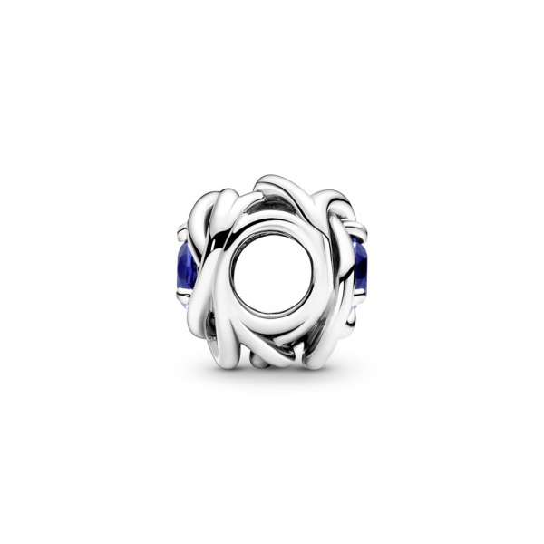 Blue Eternity Circle Charm 