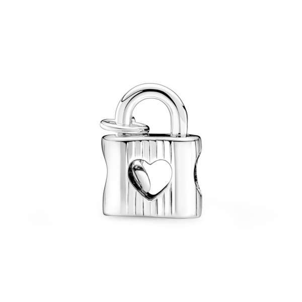 Padlock & Heart Key Charm 