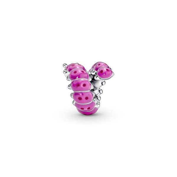 Cute Curled Caterpillar Charm 