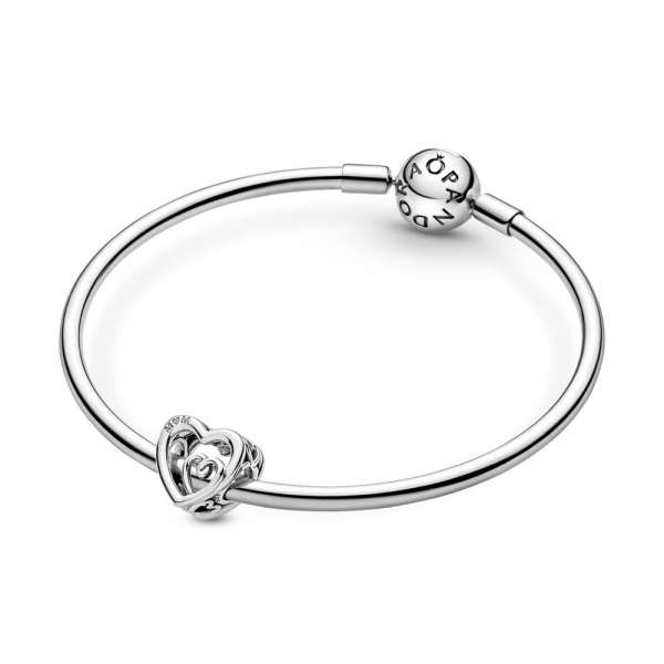 Entwined Infinite Hearts Charm 