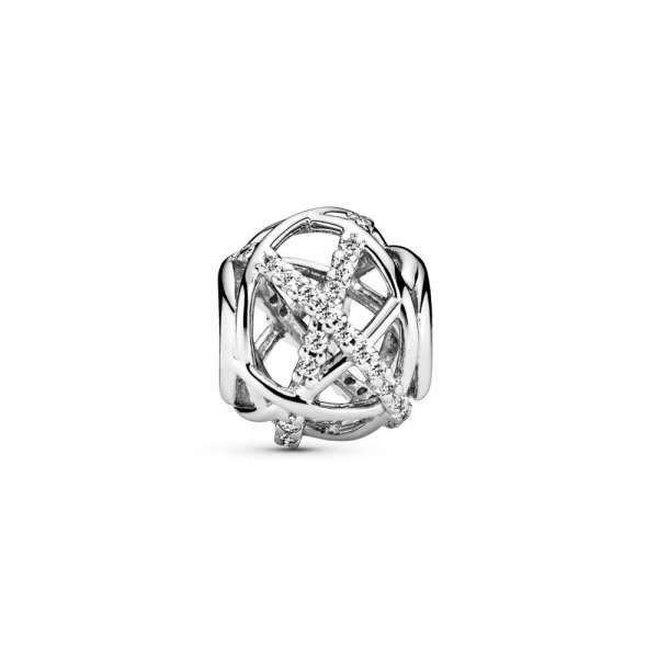 Sparkling Lines Openwork Charm 