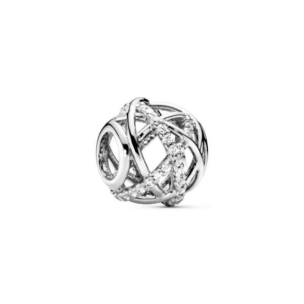 Sparkling Lines Openwork Charm 