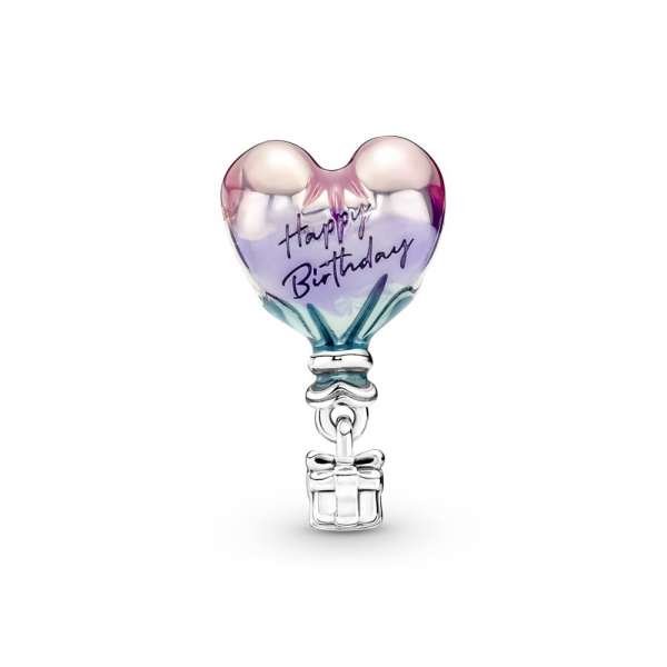 Happy Birthday Hot Air Balloon Charm 