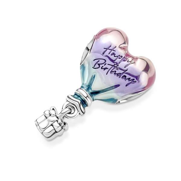 Happy Birthday Hot Air Balloon Charm 