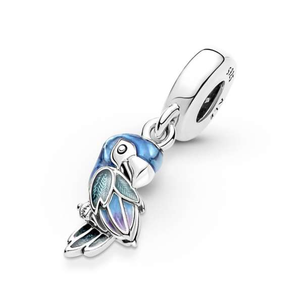 Jungle Paradise Parrot Dangle Charm 