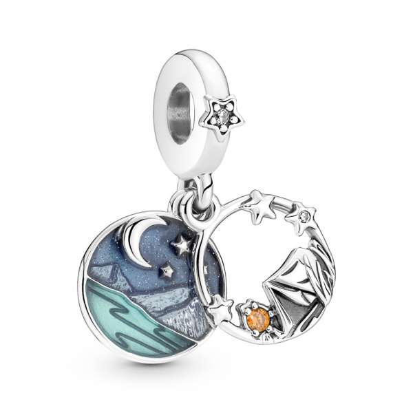 Pandora night sky 14k & silver cz & enamel charm online