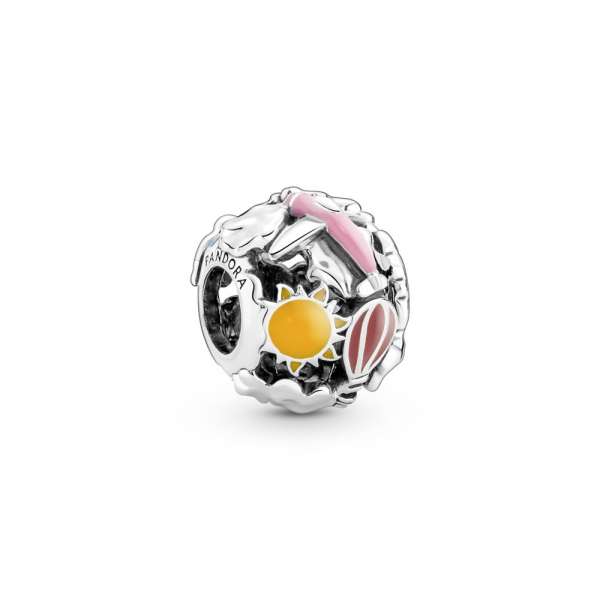 Fly Away Rainbow Sky & Travel Charm 
