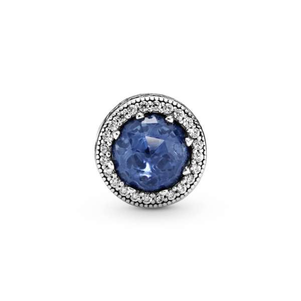 Sparkling Dark Blue Charm 