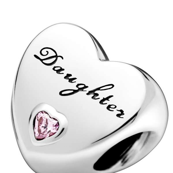 Daughter Heart Charm 