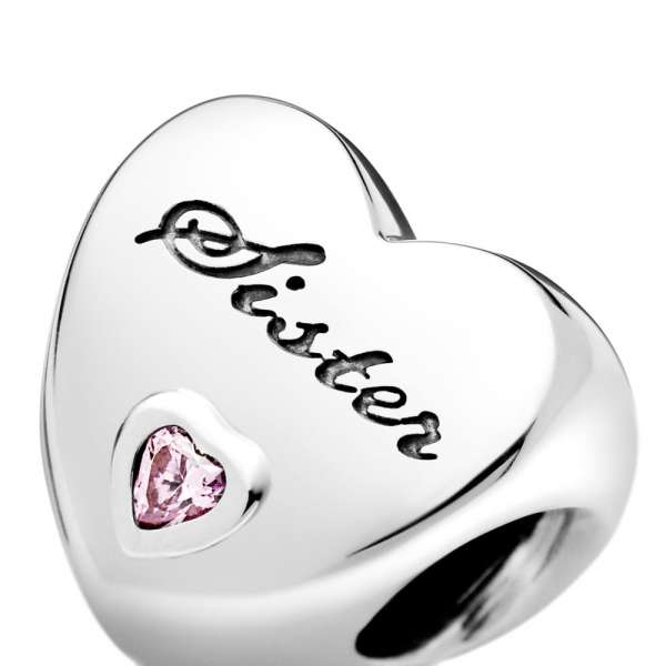 Sister Heart Charm 