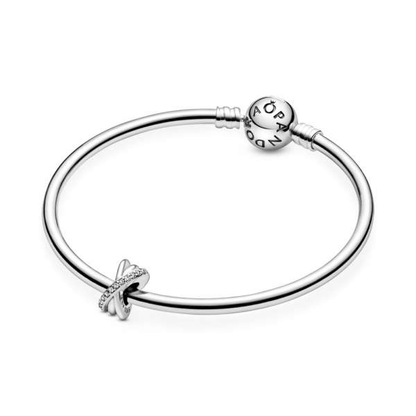 Sparkling & Polished Lines Spacer Charm 