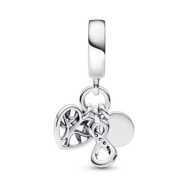 Family Infinity Triple Dangle Charm 