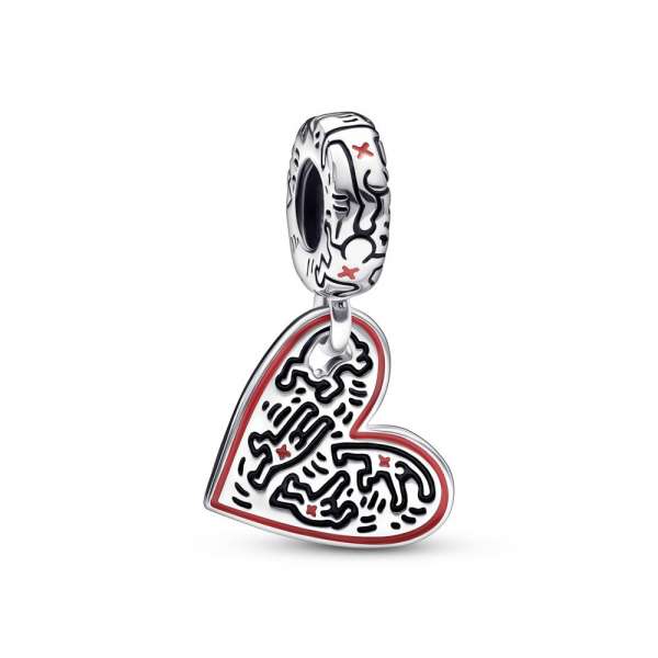 Keith Haring™ x Pandora Line Art People Heart Dangle Charm 