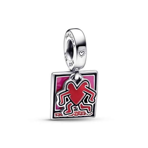 Keith Haring™ x Pandora Walking Heart Double Dangle Charm 