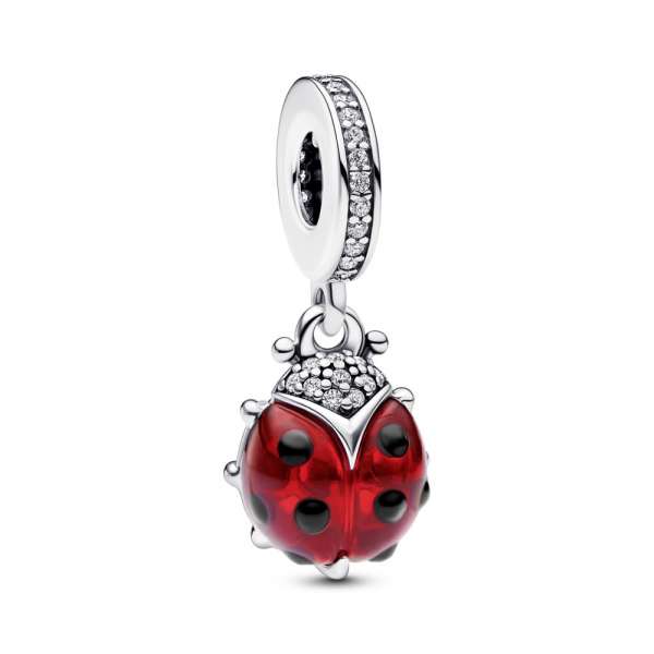 Red Ladybird Dangle Charm 