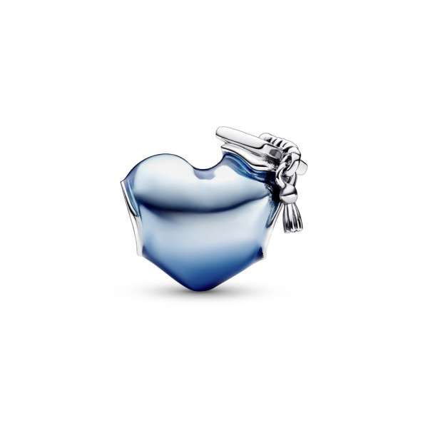 Blue 2023 Graduation Heart Charm
